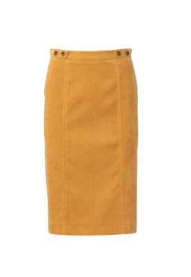 Pattern Corduroy flared silhouette skirt (Burda 8/2020, pattern number 112 A)