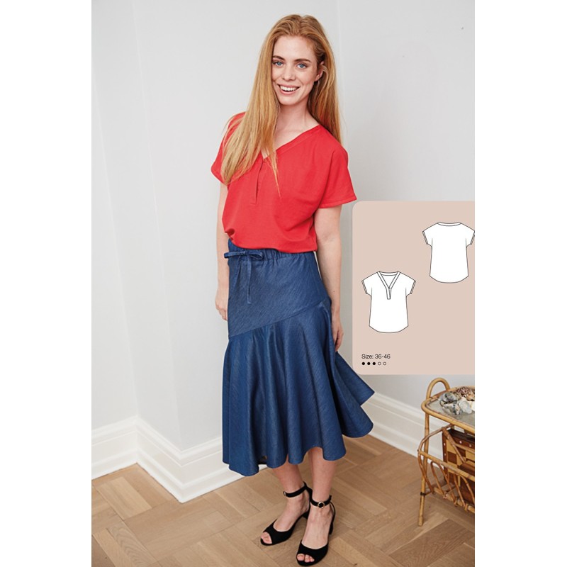 Pattern Blouse of a simple...