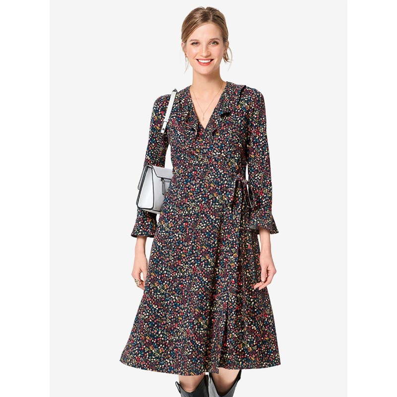 Pattern Knitted dress with...