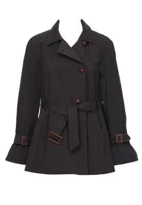 Pattern Trenchcoat short flared silhouette (Burda 8/2011, pattern number 124 A)