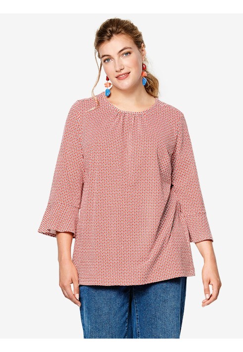 Pattern Knitted blouse with shoulder straps and sleeves (Burda 1/2020, pattern number 6217 A)