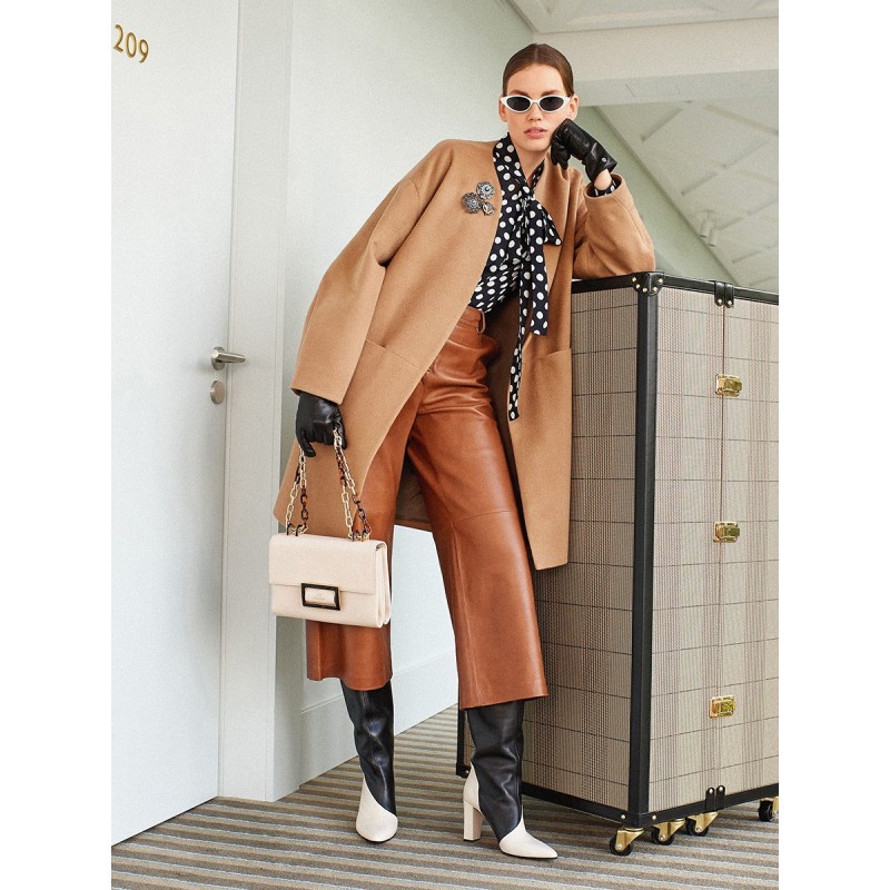 Pattern Loden coat with...