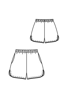 Pattern Short shorts in sports style (Burda 6/2020, pattern number 119)