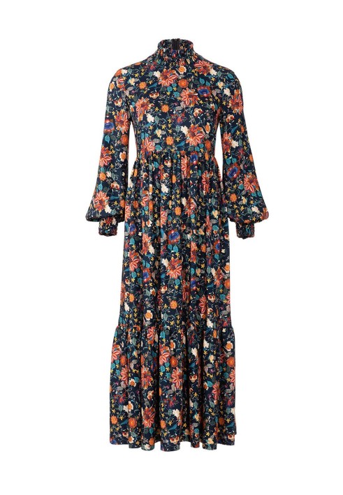 Boho midi dress pattern (Burda 2/2019, pattern number 6265 B)