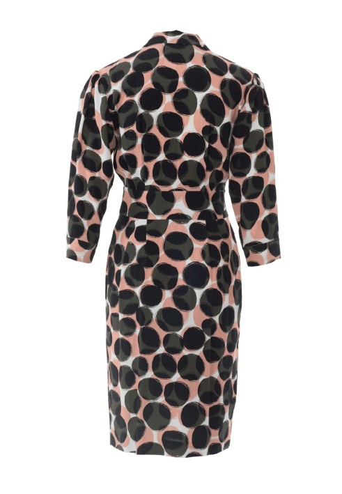 Pattern Shirt dress with a wide sewn-in belt (Burda 1/2018, pattern number 6440 B)