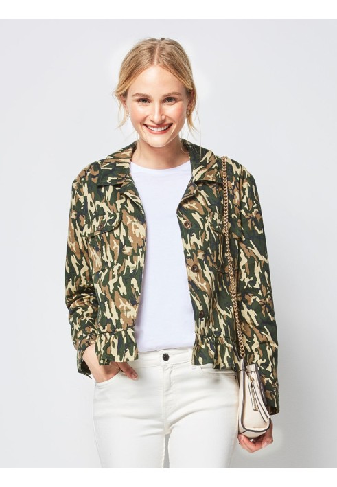 Pattern Short jacket in military style (Burda 1/2018, pattern number 6407 B)