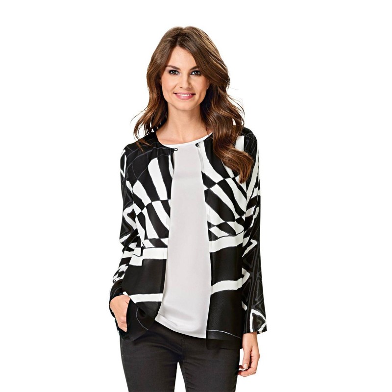 Pattern Straight-cut satin...