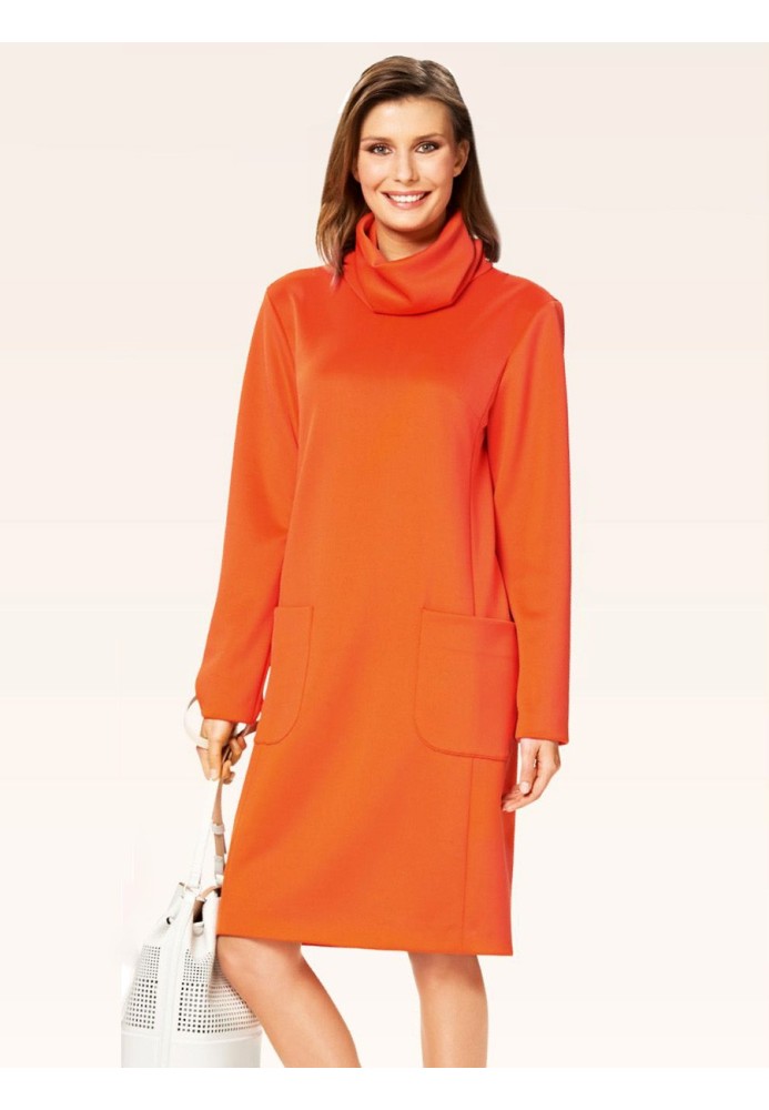 Pattern Dress with collar-clamp (Burda 2/2015, pattern number 6691 A)