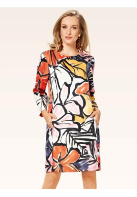 Pattern Dress with collar-clamp (Burda 2/2015, pattern number 6691 A)