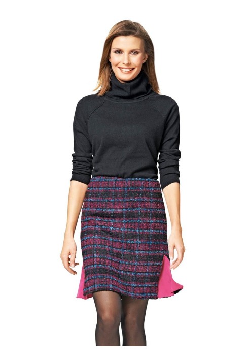 Pattern Skirt combined with gode wedges (Burda 2/2015, pattern number 6734 B)