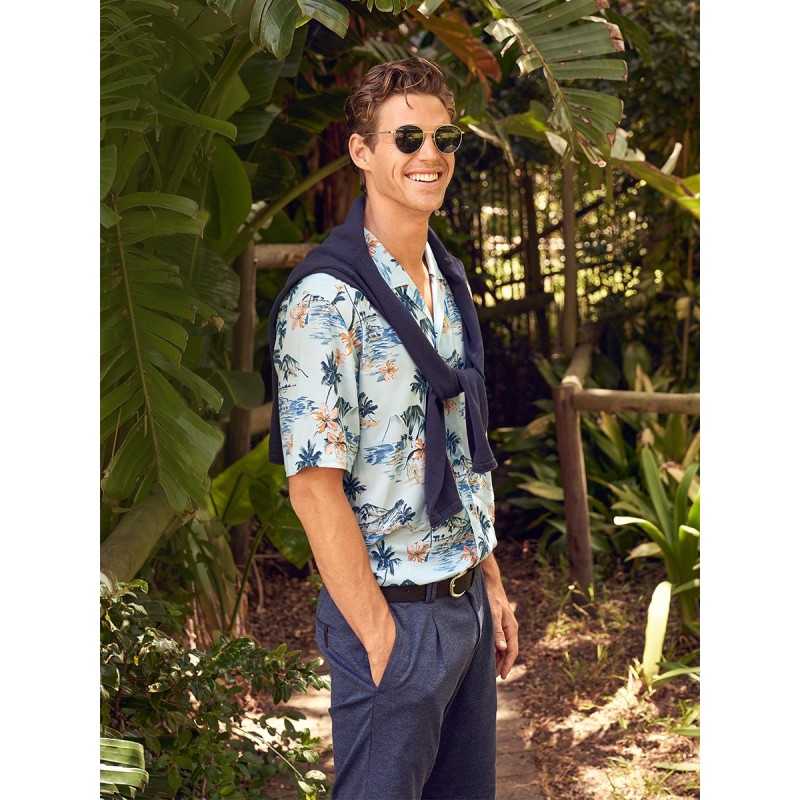 Pattern Short Sleeve...