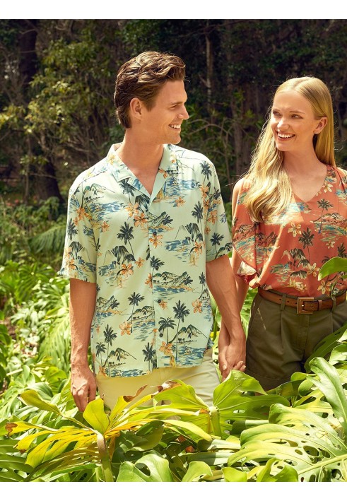 Pattern Short Sleeve Hawaiian Shirt (Burda 6/2020, Pattern No. 128)