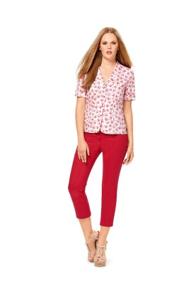 Pattern Pants narrow in the style of classic jeans (Burda 1/2017, pattern number 6534 A)