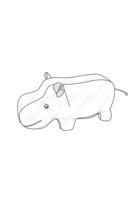 Pattern Soft toy - hippopotamus (Burda 1/2017, pattern number 6560 B)