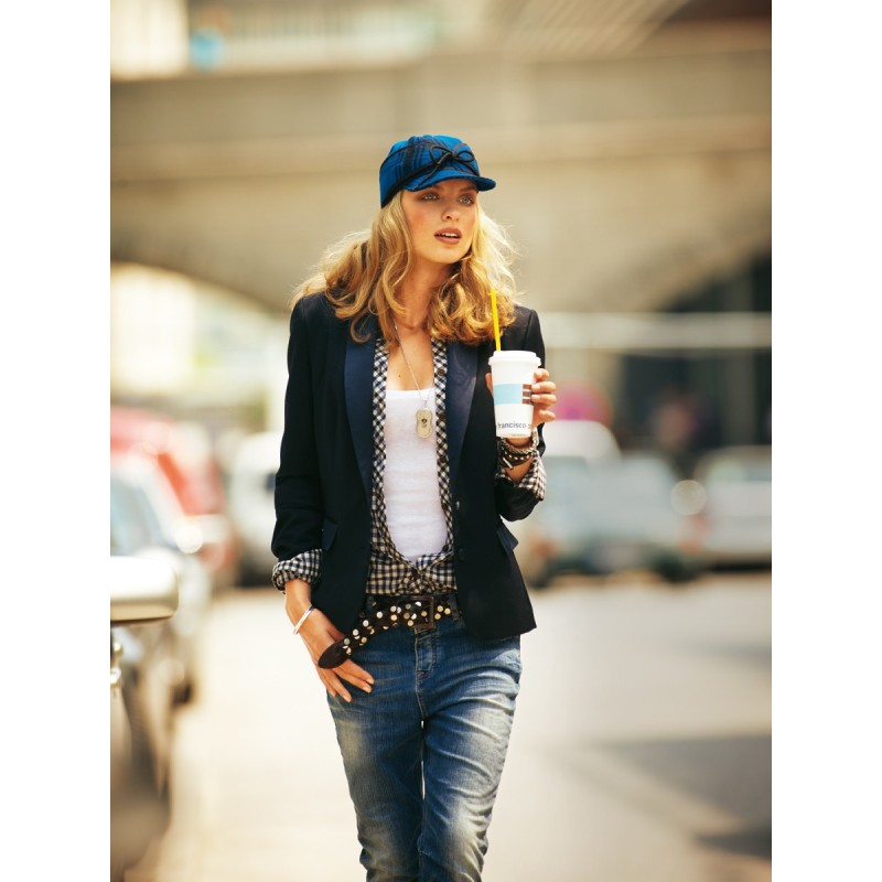 Pattern Tuxedo jacket with...