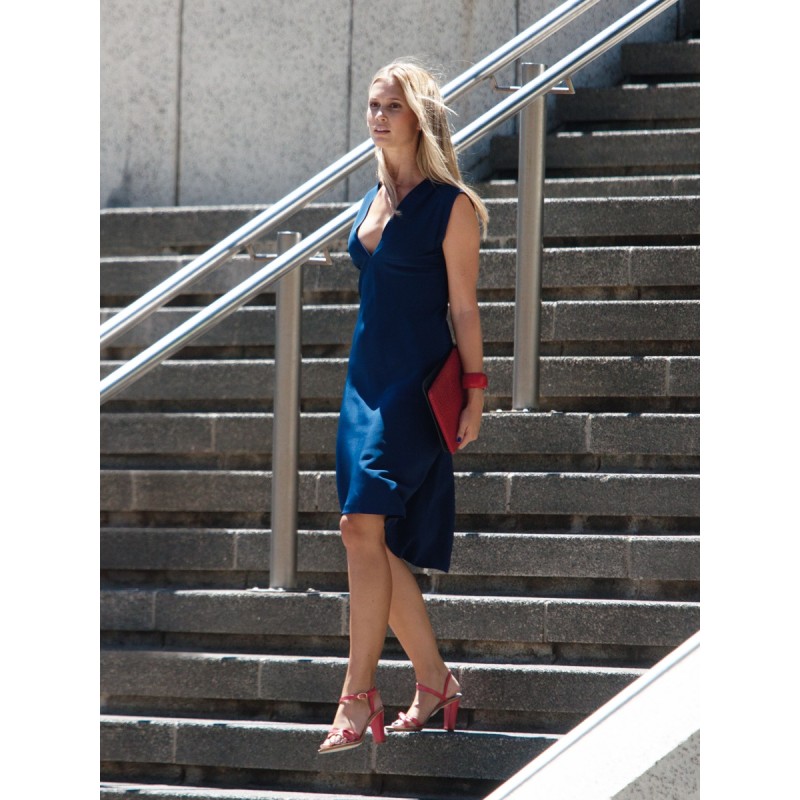 Pattern Dress made of crepe...