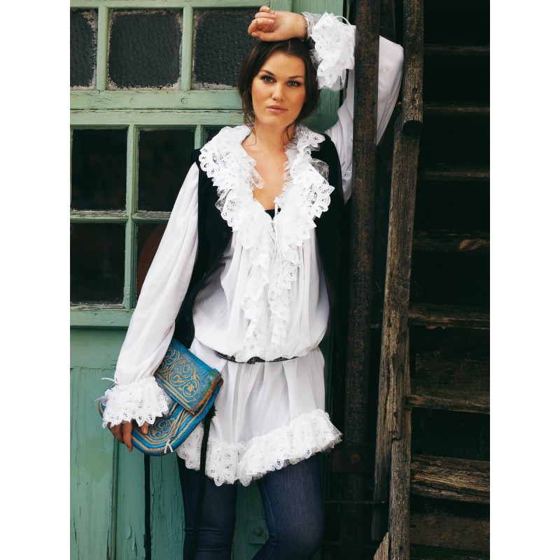 Pattern Tunic with a lush...