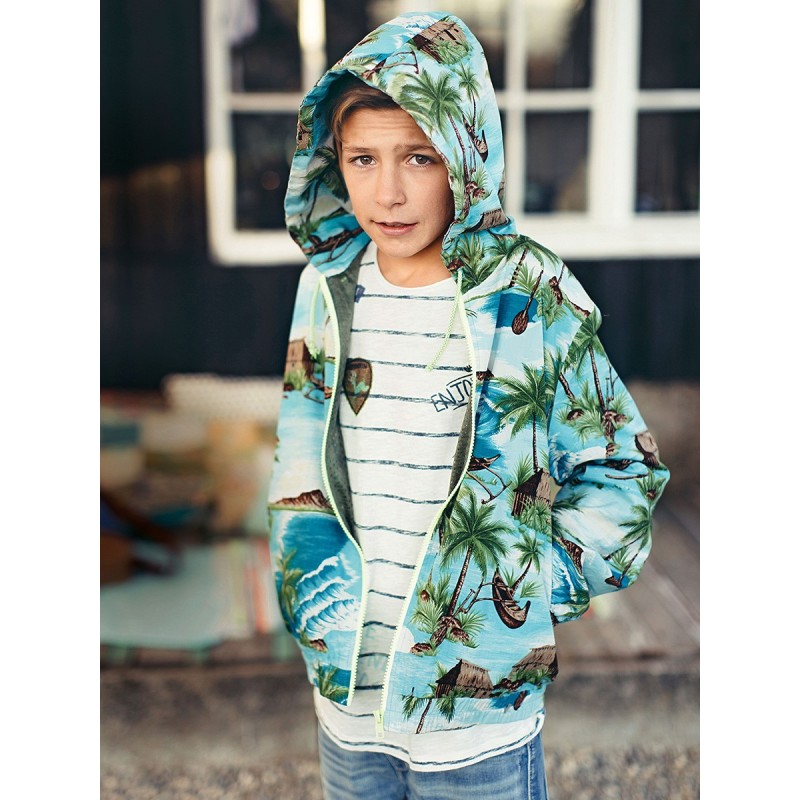 Pattern Jacket with hood...