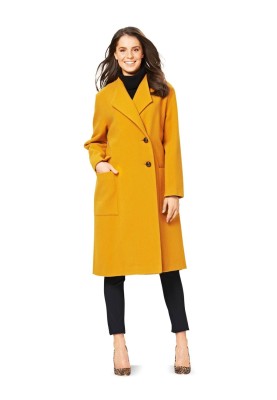 Pattern Double-breasted wide-cut coat (Burda 2/2015, pattern number 6736 A)