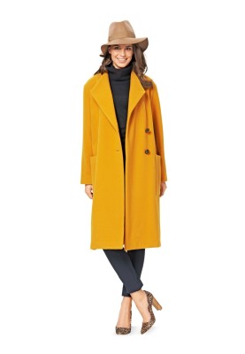 Pattern Double-breasted wide-cut coat (Burda 2/2015, pattern number 6736 A)