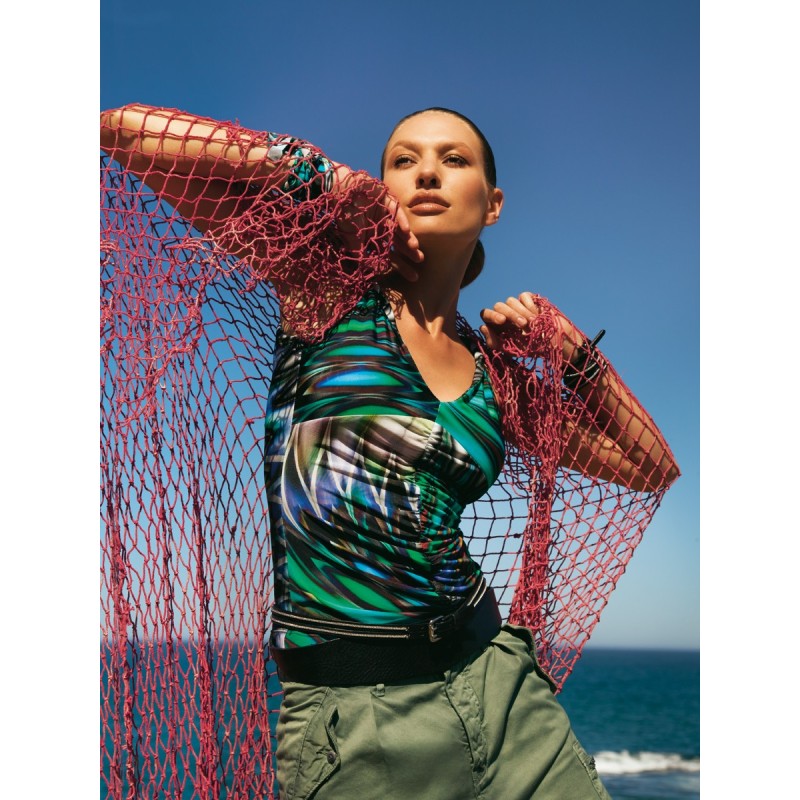 Pattern Knitted top with...