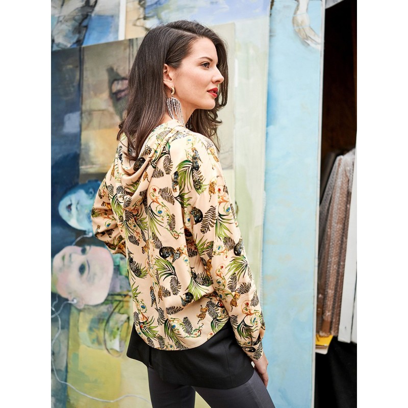 Pattern Anorak with hood...