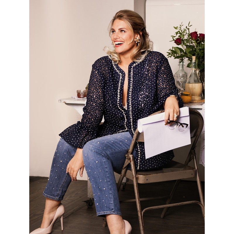 Pattern Blouse-jacket with...