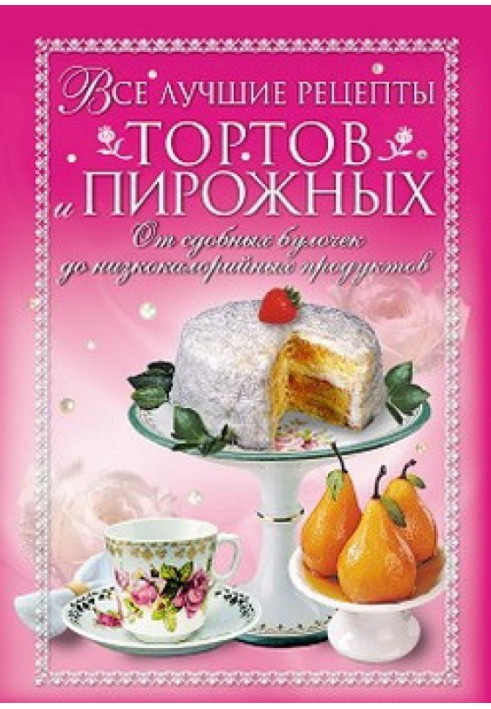 Всі найкращі рецепти тортів та тістечок. Від здобних булочок до низькокалорійних продуктів
