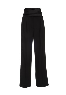 Pattern Marlene trousers with a cummerbund belt (Burda 11/2012, pattern number 130)