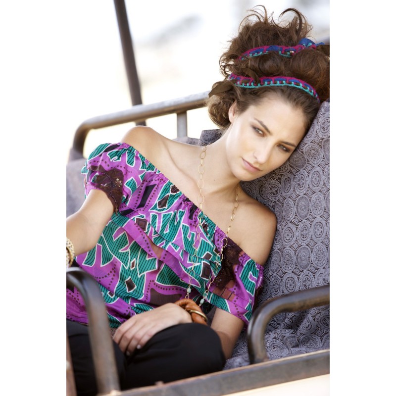 Pattern Carmen blouse with...