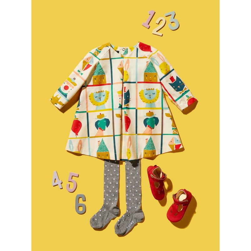 Pattern A-line dress with a...