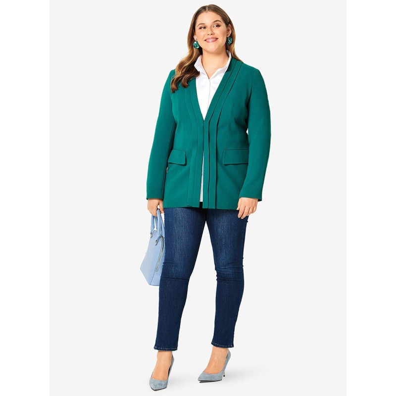 Pattern Silk jacket with...