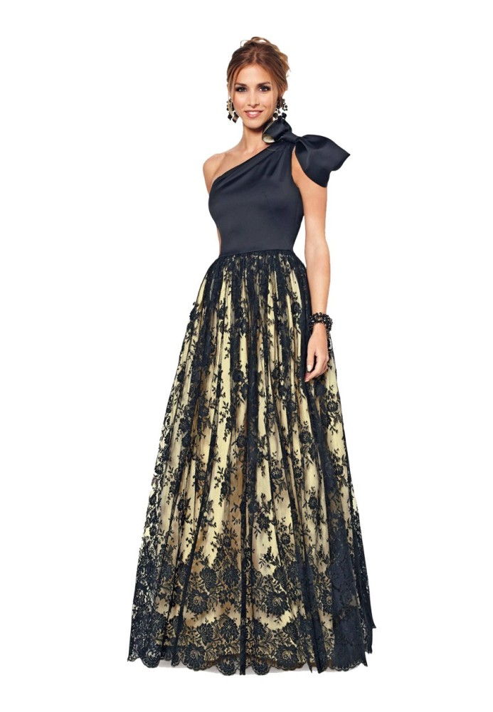 Pattern Evening dress with lace skirt (Burda 2/2014, pattern number 6868 B)