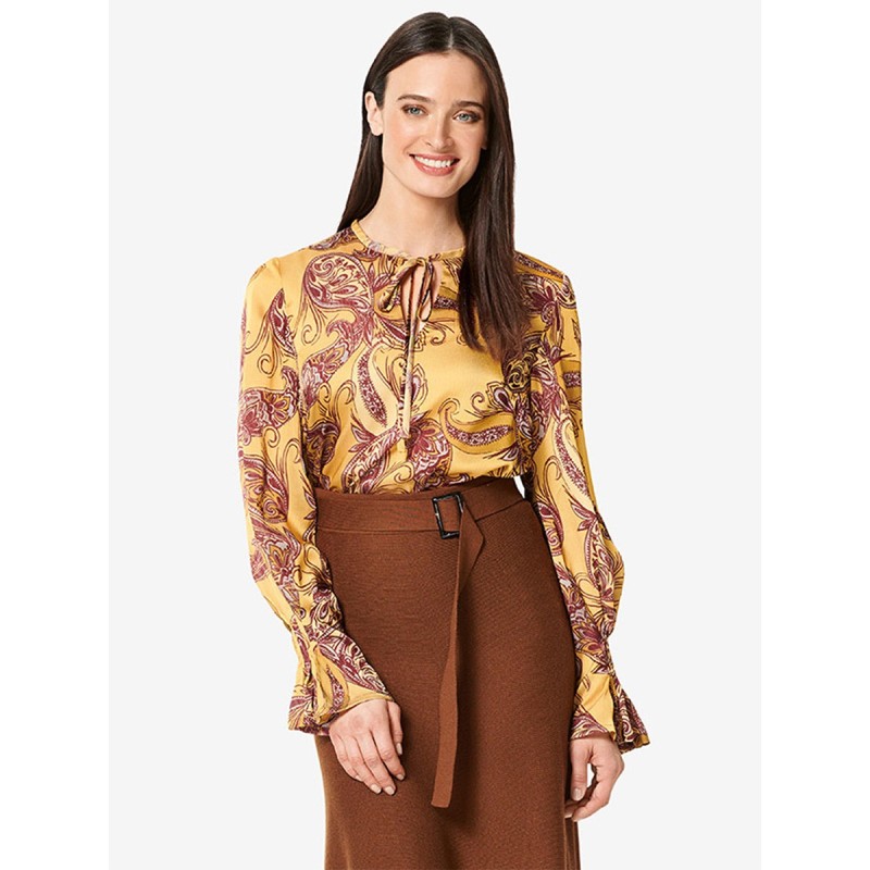 Pattern A-line blouse with...