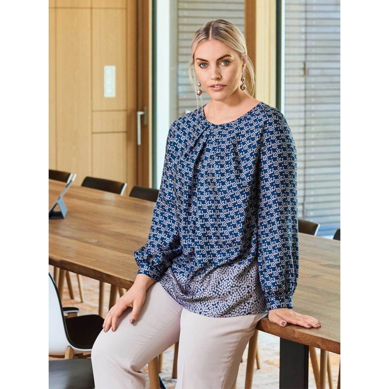 Pattern Blouse with soft...