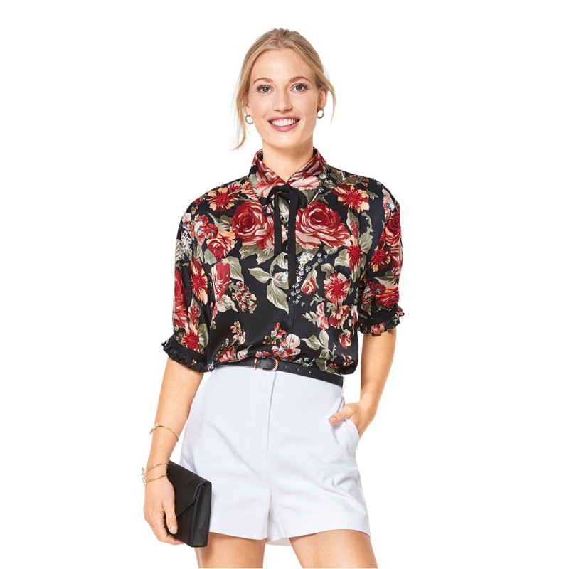 Pattern Blouse-shirt of a...
