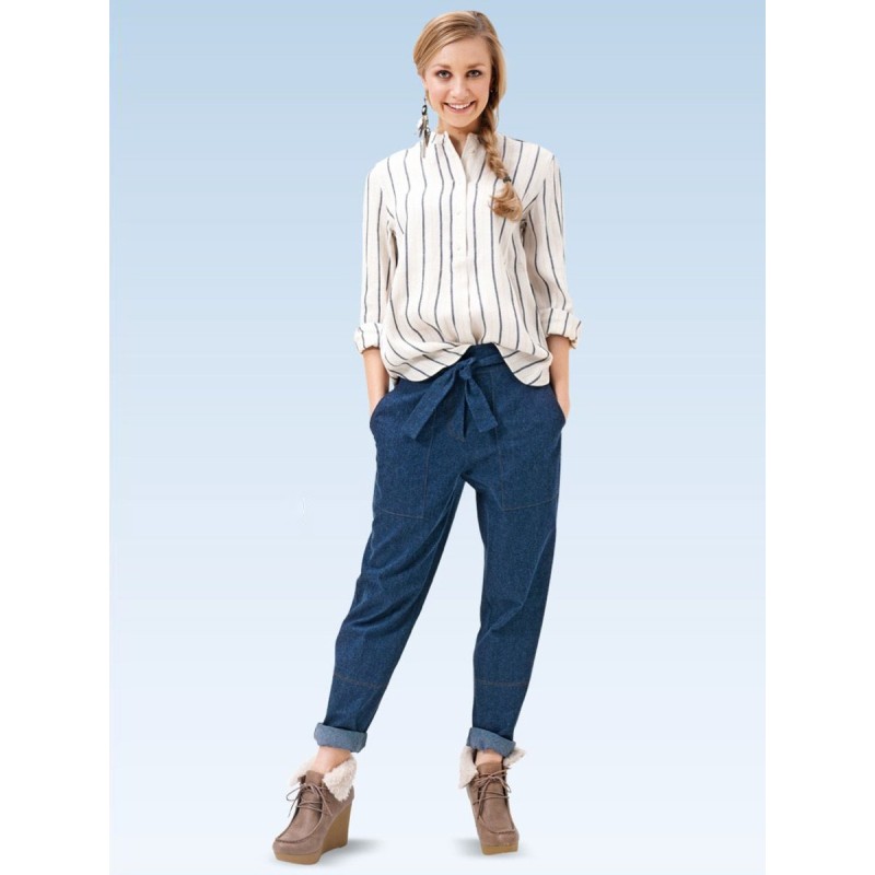 Pattern Boyfriend jeans...