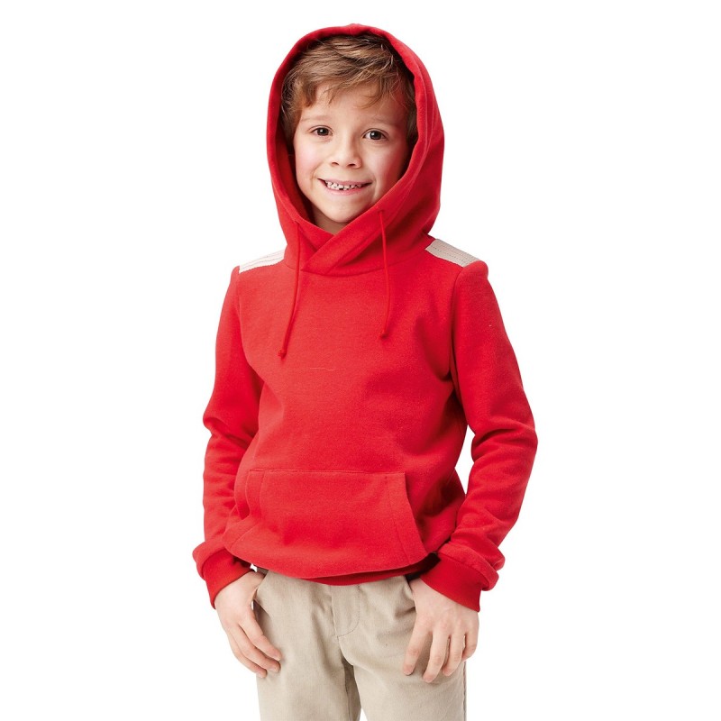 Pattern Fleece anorak with...