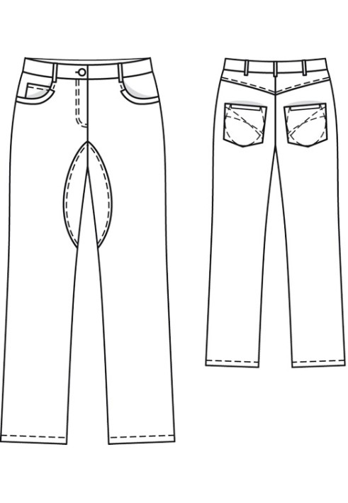 Classic cut jeans pattern (Burda 1/2010, pattern number 136)