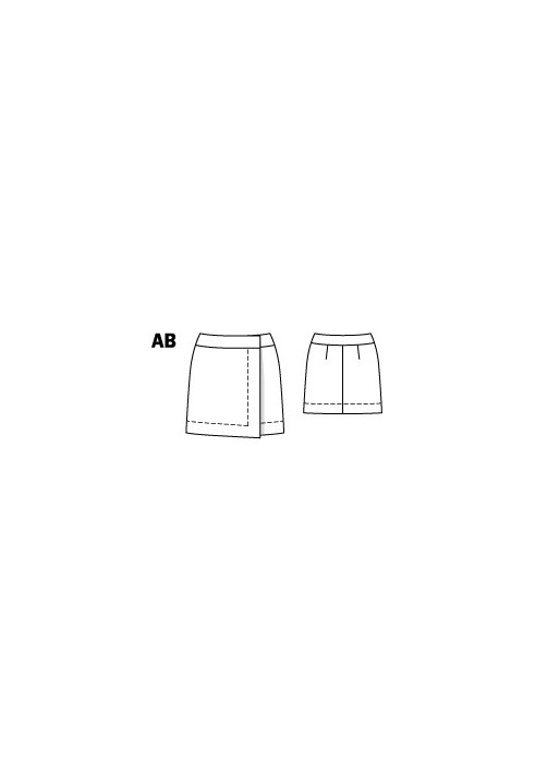 Pattern Mini skirt with a smell (Burda 9/2011, pattern number 110 A)