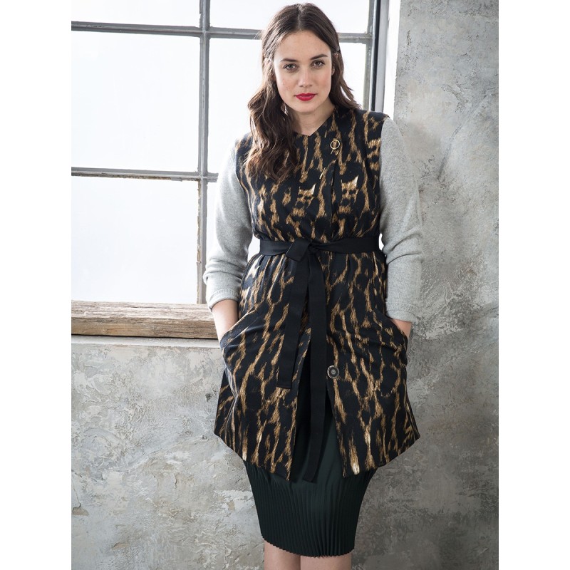 Pattern Long waistcoat with...