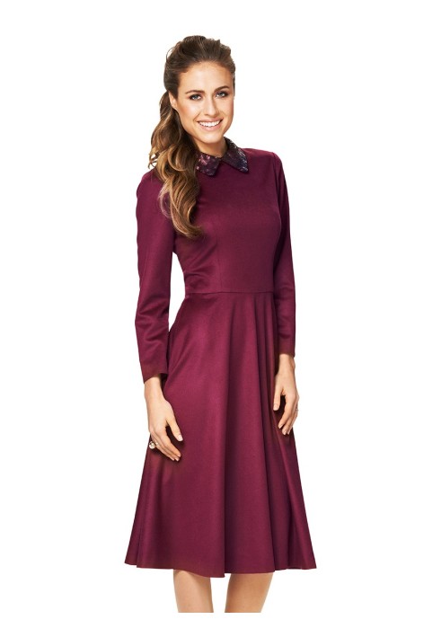 Pattern Wool dress with tulle skirt (Burda 2/2014, pattern number 6833 B)