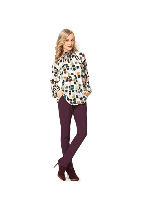 Pattern Leggings with straps (Burda 2/2015, pattern number 6750 A)