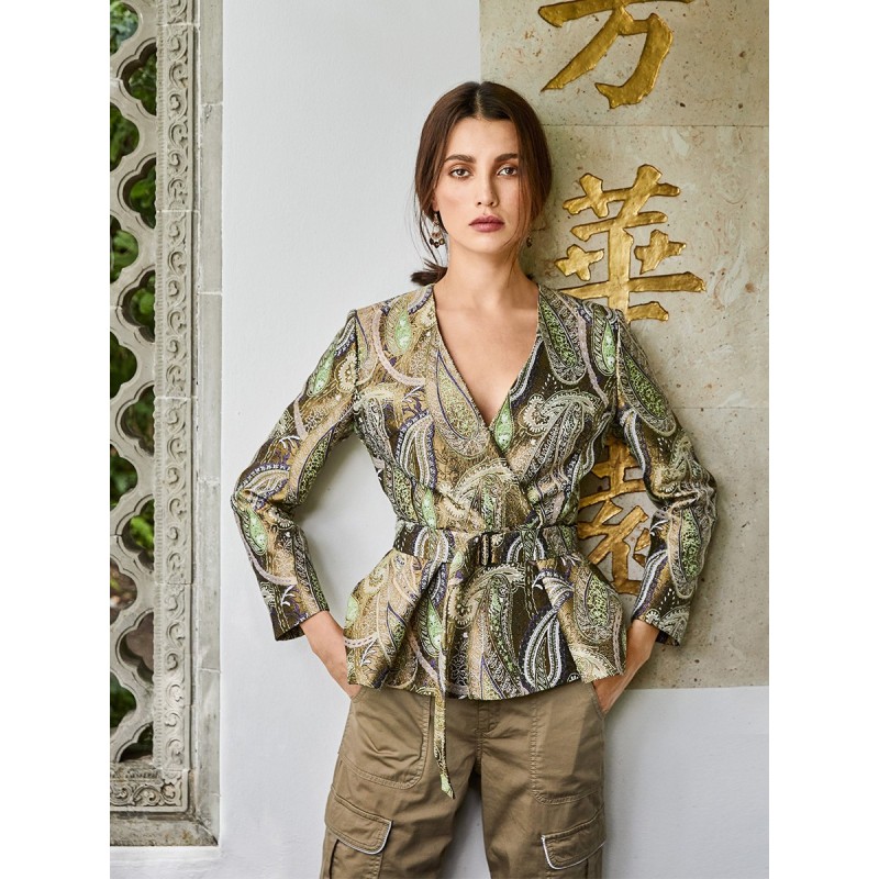 Pattern Double-breasted...