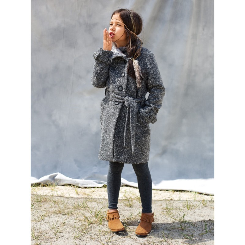 Pattern Coat of asymmetric...