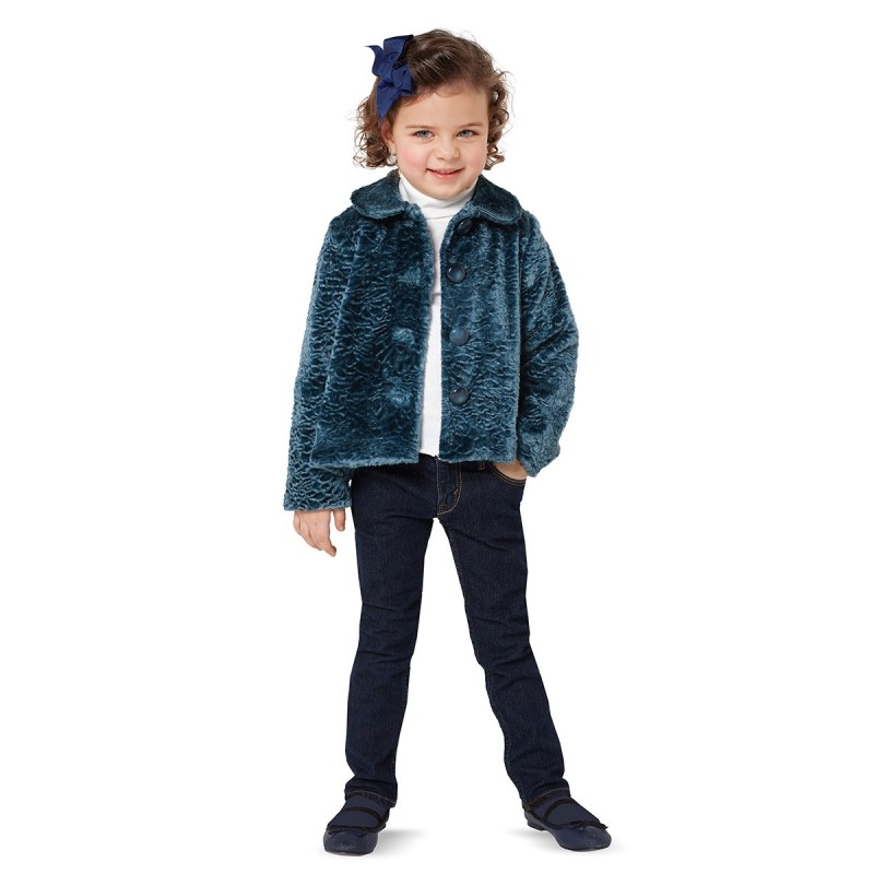 Pattern Plush jacket with...