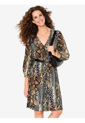 Pattern Shirt dress with animal print (Burda 1/2020, pattern number 6237 A)