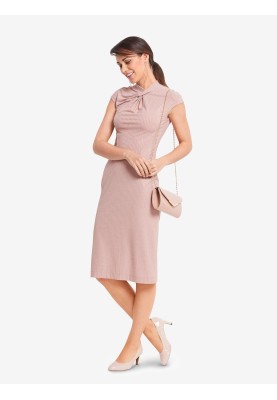 Pattern Knitted dress with figured relief seams (Burda 2/2018, pattern number 6382 A)