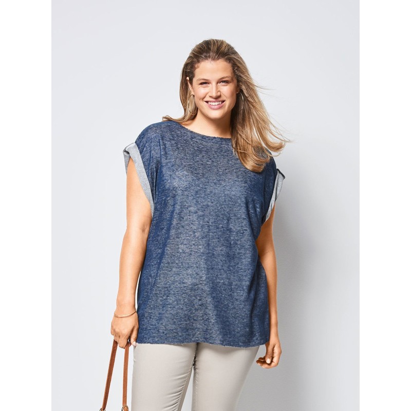 Pattern Knitted tunic with...