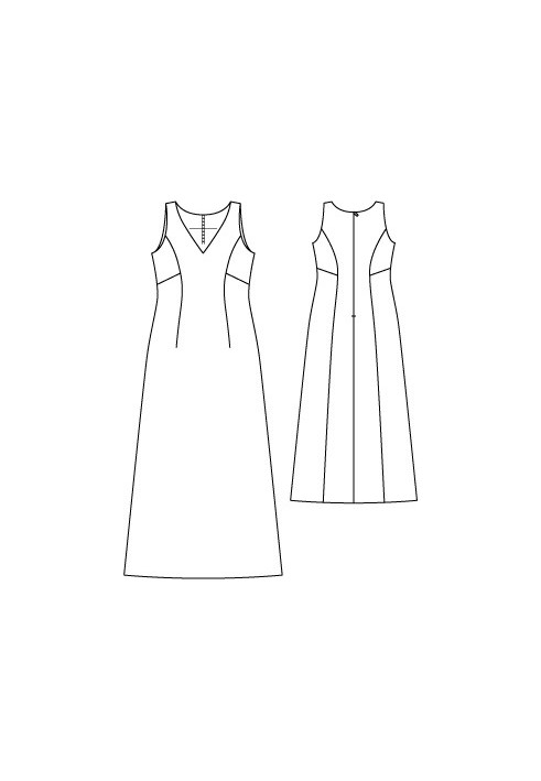 Pattern Long wedding dress of a fitted silhouette (Burda 2/2012, pattern number 133)